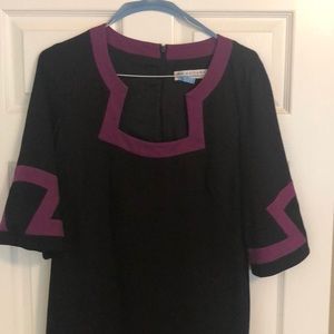 Trina Turk black & purple dress